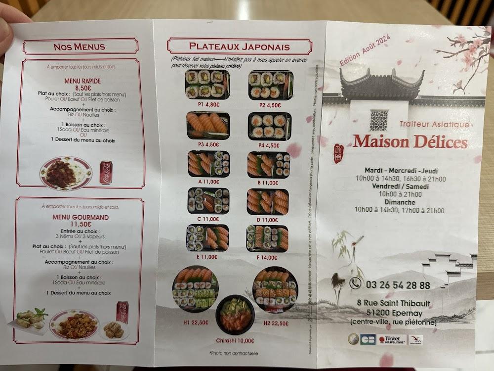 Maison Délices - Menu Image 1